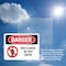Signmission Spa Closed Do Not Enter Danger Sign, Plastic, 10in W x 7in L, 2PK OS-2PACK-DS-P-710-L-1633 - alternate 5